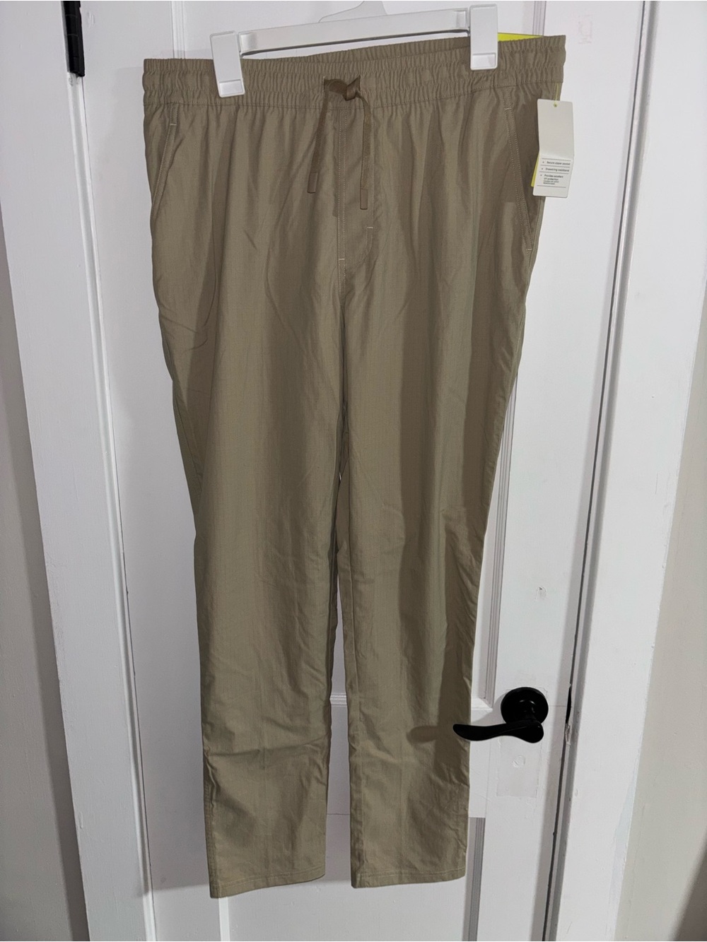 all in motion Men's Casual Drawstring Pants in Khaki